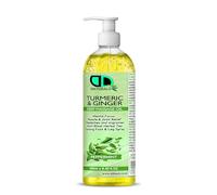 Peppermint Turmeric & Ginger Deep Massage Oil - Mental Focus, Muscle & Joint Relief, Headache & Migraine Remedy, Anti-Bloat Herbal Tea Infusion, Cooling Foot & Leg Spray (250ml Pump)