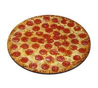 Pepperoni Pizza Circular PC Computer Mouse Mat Pad