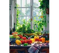 Peppers 300 Piece Jigsaw Puzzles for Adults, Colourful, Challenging & Brainteasing Adult puzzles 300 Pieces Vegetables, Fun jigsaws for The Whole Family 16x11 inch