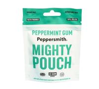 Peppersmith - British Peppermint Gum - Vegan Friendly - 100% Plant Based Xylitol - Natural Flavours - Freshens Breath - Sugar Free Gum - Benefits Oral Health - Mighty Box - 33 Pieces