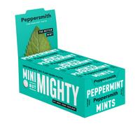 Peppersmith - British Peppermint Mints - 100% Plant Based Xylitol - Breath Freshener - Sugar Free Mints - Benefits Oral Health - Pocket Packs - 12x15g