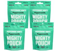 Peppersmith British Peppermint Mints - Mighty Pouch - 4x50g - 85 Mints Each