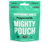 Peppersmith Peppermint Mints - Xylitol Mighty Pouch - 85 Mints - 50g
