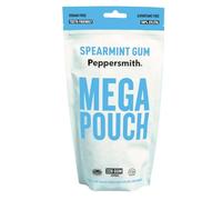 Peppersmith Spearmint Chewing Gum - Mega Pouch - 220 Gum Pieces - 330g | Sugar Free 100% Plant Based Xylitol, Fresh Breath, Benefits Oral Health, Reduce Plaque, Kills Bacteria, Aspartame Free