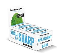 Peppersmith Spearmint Chewing Gum - Pocket Pack - 12x15g | Vegan Friendly Chewing Gum, Xylitol Gum, Sugar Free Gum, 100% Plant Based Xylitol, Breath Freshener, Benefits Oral Health