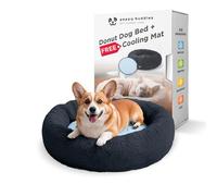 PEPPY BUDDIES Premium Calming Dog Bed + Removable Cooling mat, Donut Dog Bed Washable Ideal for Small and Large Dogs and Cats & Round Dog Bed, Multiple Sizes & Easy to Clean and Maintain