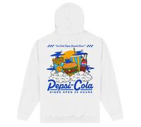 Pepsi Co. Diner Open 24 Hours Hoodie - White - XXL