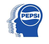 Pepsi Co. Logo Men's T-Shirt - White - XXL