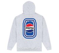 Pepsi Co. Text Logo Hoodie - Grey - L