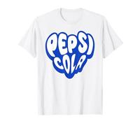 Pepsi Cola Retro 70s Bubble Text Logo T-Shirt