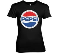 Pepsi Damen Washed Globe Logo Girly Tee IMG-5-PEPS007-H71-3