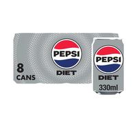 Pepsi Diet Cola Cans 8 x 330 ml