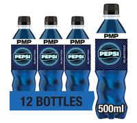 Pepsi Electric Blue Soft Drink Bottles 12 x 500ml