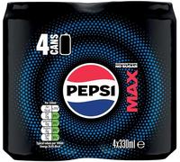 Pepsi Max 330ml Can (Pack of 4)