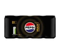 Pepsi Max No Caffeine & No Sugar Soft Drinks, 8 x 330ml