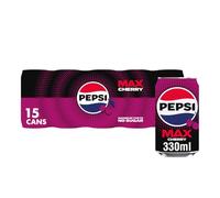 Pepsi Max Cherry 330ml can (Pack of 15)