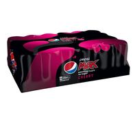 Pepsi Max Cherry, 330ml Can, Pack of 24