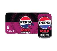 Pepsi Max Cherry Maximum Cherry Cans, 8 x 330ml