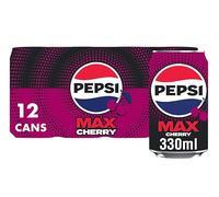 Pepsi Max Cherry - No Sugar - 12 x 330ml cans