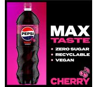 Pepsi Max Cherry No Sugar Cola Bottle 125L