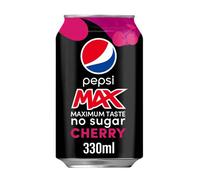 Pepsi Max Cherry No Sugar Cola Can 300ml