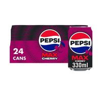 Pepsi Max Cherry No Sugar Cola Cans 24 x 330ml