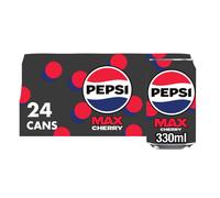 Pepsi Max Cherry No Sugar Cola Cans 24 x 330ml