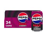 Pepsi Max Cherry No Sugar Cola Cans 24 x 330ml