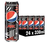 Pepsi Max [Eint8 Edition] The sugar-free refreshing drink from Pepsi without calories, caffeine cola in a tin, 24 x 0.33 l
