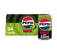 Pepsi Max Lime No Sugar Cola Cans 24 x 330ml