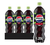 Pepsi Max Lime Soft Drink 1.25L (Pack of 12)