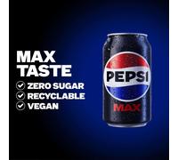 Pepsi Max No Sugar Cola Cans 24 x 330ml
