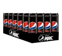 Pepsi Max, Pepsi sugar-free soda without calories, caffeinated cola in the box, 24 x 0.33 l