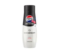 sodastream Pepsi Cherry Zero Sugars Concentrate for Sparkling Water and Soda Machine | Prepare up to 9 litres of Pepsi Cherry Zero Sugars in Seconds, 440ml