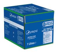 Pepsi Regular Post Mix BIB Syrup for Dispensers - Makes 42 Litres Finished Product - 7 Litres (Packaging may vary)