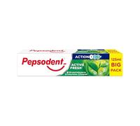 Pepsodent Active Fresh with Fluoride and Calcium Toothpaste for 24-Hour Cavity Protection 125 ml