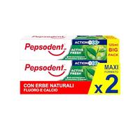 Pepsodent Toothpaste 125 ml Active Fresh | with Natural Herbs and Green Tea | Big Pack (2 x 125 ml)