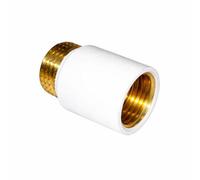 Pepte 1/2 White Pipe Thread Extension 20mm Long For Tap Or Radiator Brass