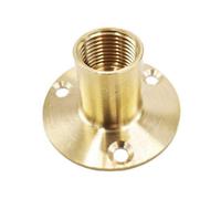 PEPTE 1/2" X 15mm Garden Tap Wall Plate Tube Boss Bracket Brass