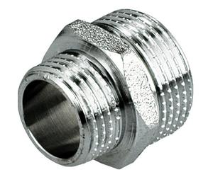 Pepte 1/2X3/8 Inch Thread Reducer Male Pipe Fittings Reduction Nipple Union