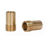 PEPTE 2 X Monobloc Flexible Tap Tails Connectors Adaptors 3/8" X 15mm Pipe