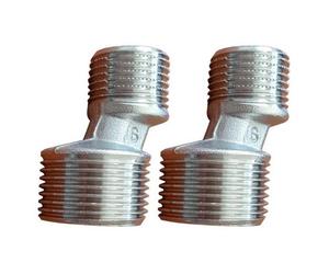 PEPTE 2Pcs 1/2" X 3/4" Bsp Shower Bath Tap Reduction Male X Male Dog Legs