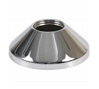 Pepte 3/4 Inch X 20mm High Tap Pipe Cover Collar Chrome Plated Steel Cone Rose
