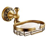 Pepte Antique Brass Bathroom Soap Basket Dish Shower Shampoo Tray Wall Mounted