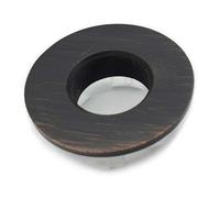 PEPTE Black Copper Effect Brass Basin Sink Overflow Cover Insert Hole Trim