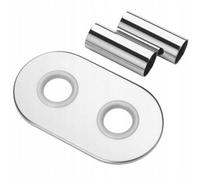 PEPTE Chrome Collar +2X Cu Connectors Set Radiator Masking Decorative Heater Cover