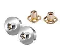 PEPTE Easy Fix Brackets Fittings Kit With Chrome Round Pipe Collars For Bar Shower Valves