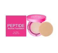 Peptide Bounce Balm Foundation, Age-Defying Makeup Balm Foundation, Medium Buildable Coverage Powder Make Up For All Skin Types, Hydrating Foundations For Mature Skin, Smooths Texture (Ivory White)