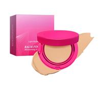 Peptide Bounce Balm Foundation, Age Defying Peptide Face Foundation Balm for Mature Skin, Medium Buildable Coverage Powder Make Up,Coverage Blurs Fine Lines & Imperfections（Light/Medium)