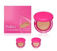 Peptide Bounce Balm Foundation, Hydrating Age Defying Makeup for Mature Skin, Natural, Medium Coverage Peptide Bounce Foundationfor All Skin Types (Dark Skin Tone Color)
